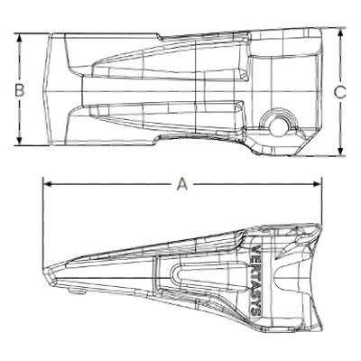 ESCO Vertasys VT45AP kaušo dantis – skvarbus, atsparus dilimui (Abrasion Penetration) 2 ESCO Vertasys VT45AP kaušo dantis – skvarbus, atsparus dilimui (Abrasion Penetration)